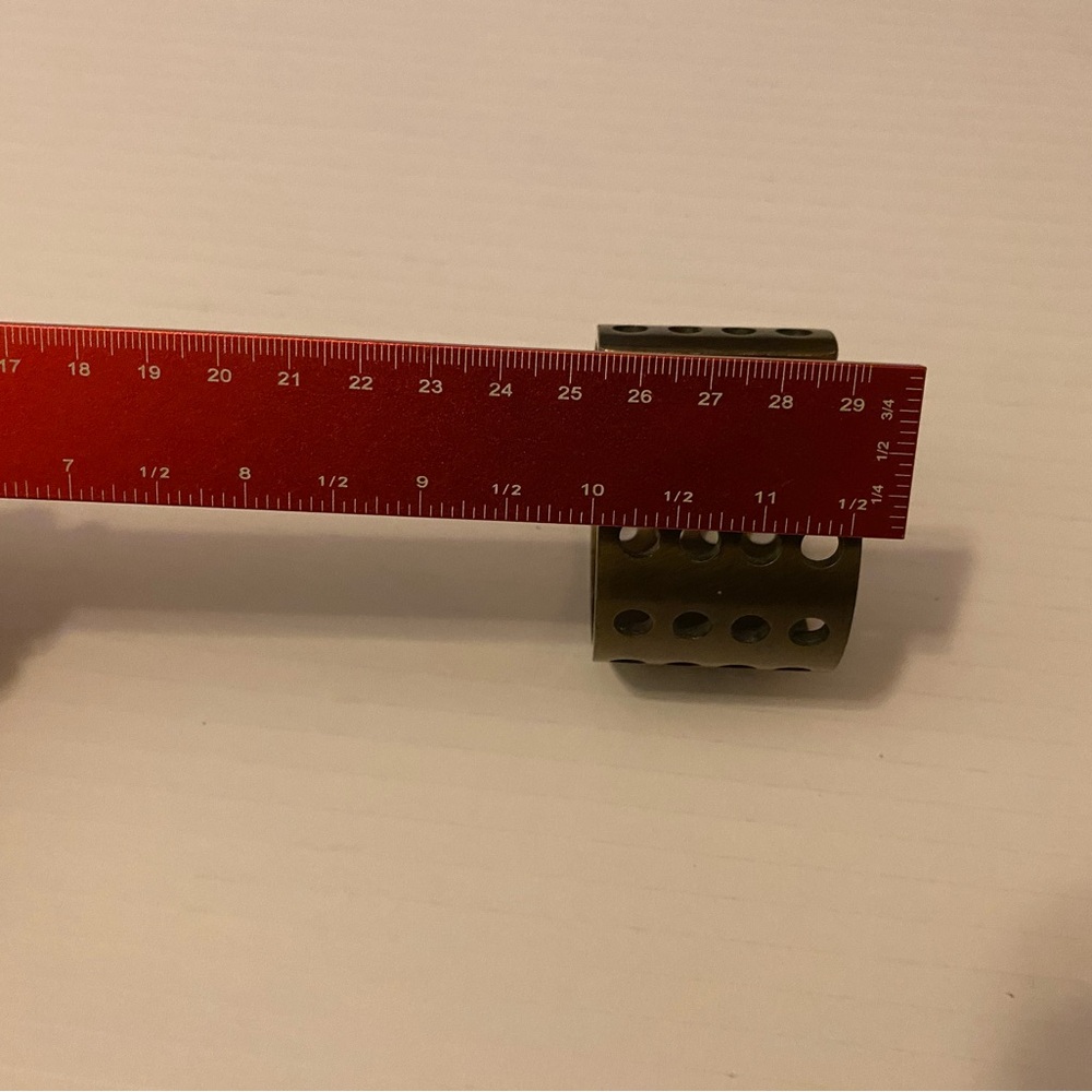 Kelly Wearstler Cuff in Perforated Antique Brass - Picture 2 of 7